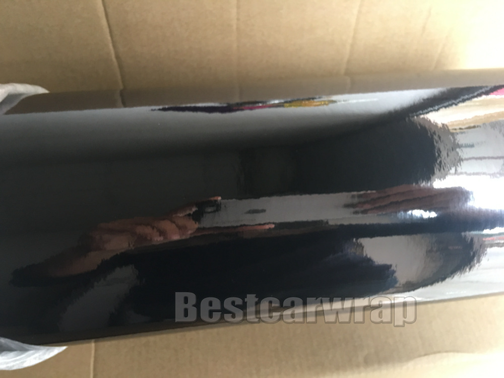 High stretchable Black Chrome Vinyl Wrap Chrome Mirror Foil For Car Wrap Air Bubble Free Size:1.52*20M/Roll (5ft x 65ft)