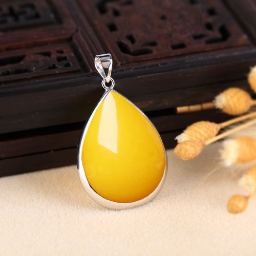925 Sterling Silver 18x24mm Pear Cabochon Semi Mount Pendant for Women Trendy Fine Jewelry Wholesale
