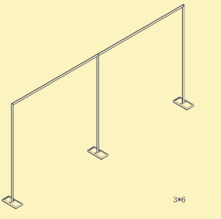 Stainless steel retractable background bracket of the wedding background the curtain of the curtain frame free shipping WQ09
