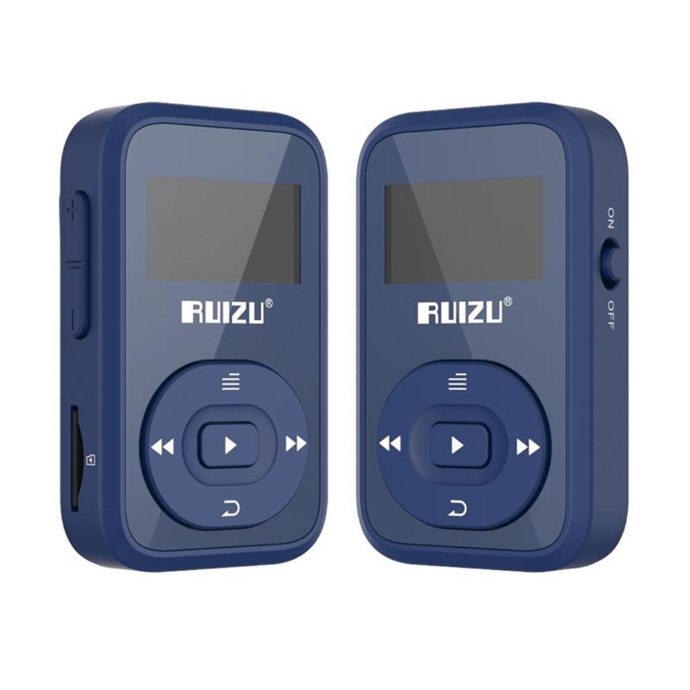 

Mini Original RUIZU X26 Clip Bluetooth MP3 player 8GB Sport mp3 music player Recorder FM Radio Support TF Card +Free Armband, Black