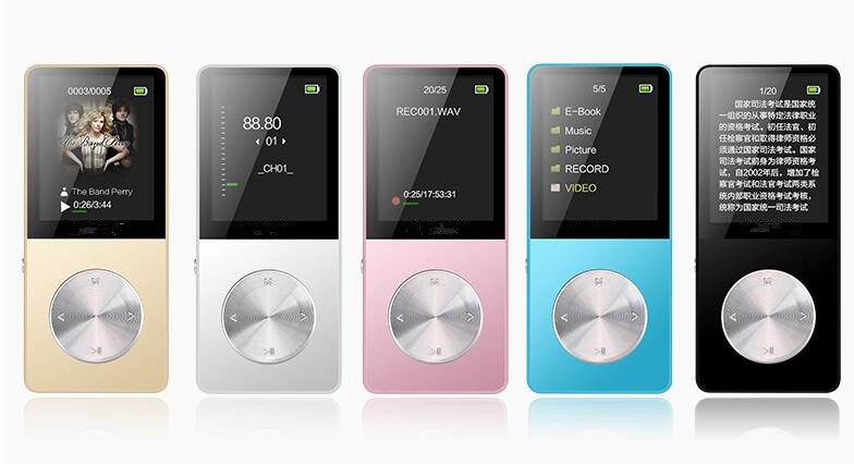 Metal MP3 MP4 Player 4GB/8GB/16GB Slim Sport MP4 Game Lcd Flash Hifi Mini Music Video Player FM Radio TF Recorder