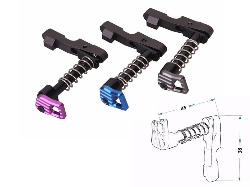 Hot sale airsoft CNC Magzine catch Machine Double side (left & right hand) Magazine Release Catch for M4/M16 series AEG
Hot sale airsoft CNC Magzine catch Machine Double side (left & right hand) Magazine Release Catch for M4/M16 series AEG