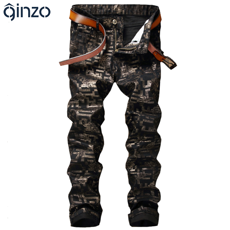 Wholesale- Men's fashion flower print jeans Male casual black denim pants Long trousers, Blue
Wholesale- Men's fashion flower print jeans Male casual black denim pants Long trousers, Blue