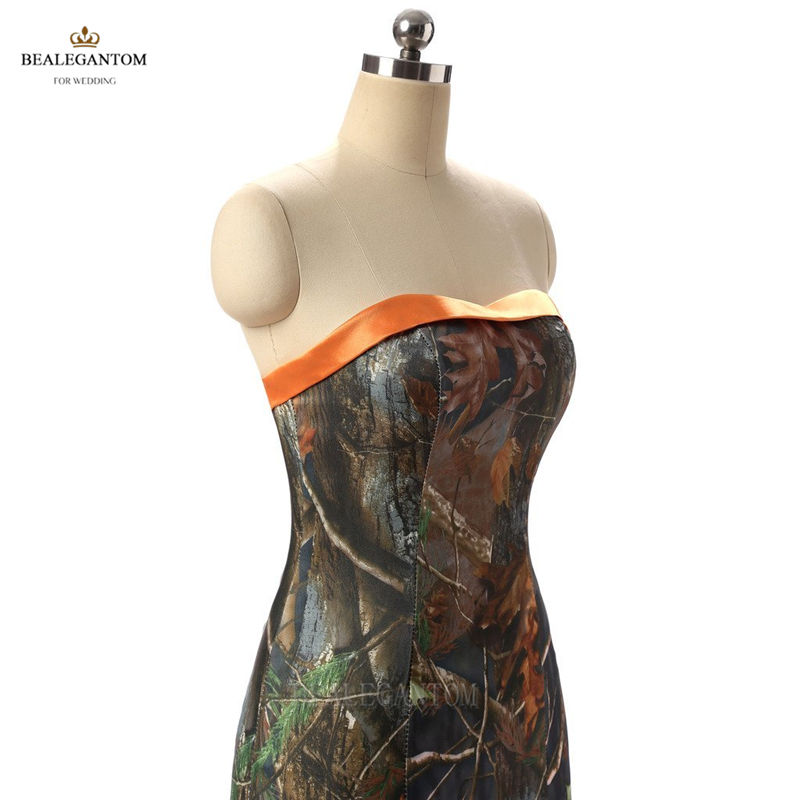 new real photo elegant mermaid camouflage wedding dresses long camo sweetheart floorlength wedding party bridal gowns bm15
