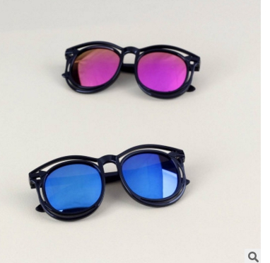 2017 New Kids Children Sunglasses Double Frame Hollow Design Sun glasses For Boys Girls Colorful Reflective Baby Goggle Z260305