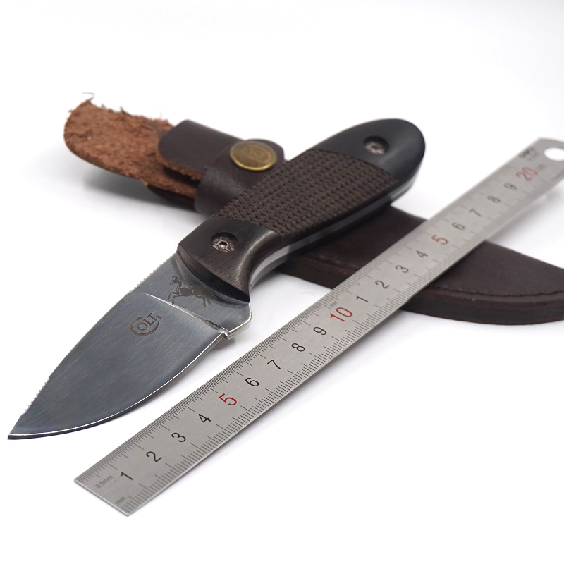 2017 Hot COLT Straight Knife Fixed Blade Knife 5cr13Mov Stainless Steel 56HRC Wood Handle Outdoor Survival Hunting Knife With Leather Sheath
2017 Hot COLT Straight Knife Fixed Blade Knife 5cr13Mov Stainless Steel 56HRC Wood Handle Outdoor Survival Hunting Knife With Leather Sheath