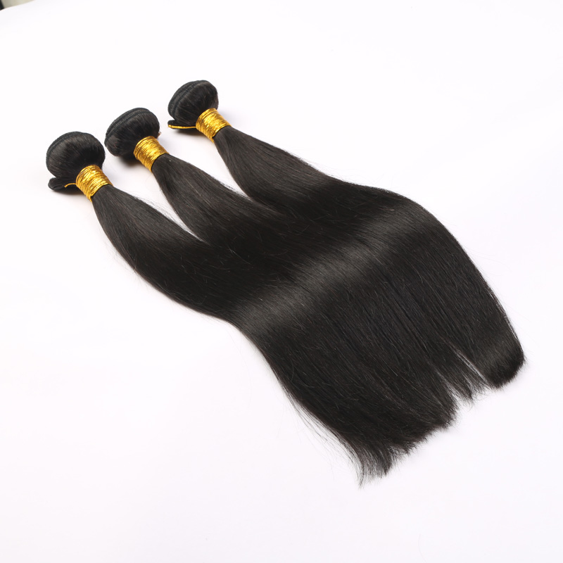 Natural Color 1B Human Hair Weave Bundles Peruvian Hair Extensions Straight Hair 8inch-30inch 100%Unprocessed Cheap Wholesale