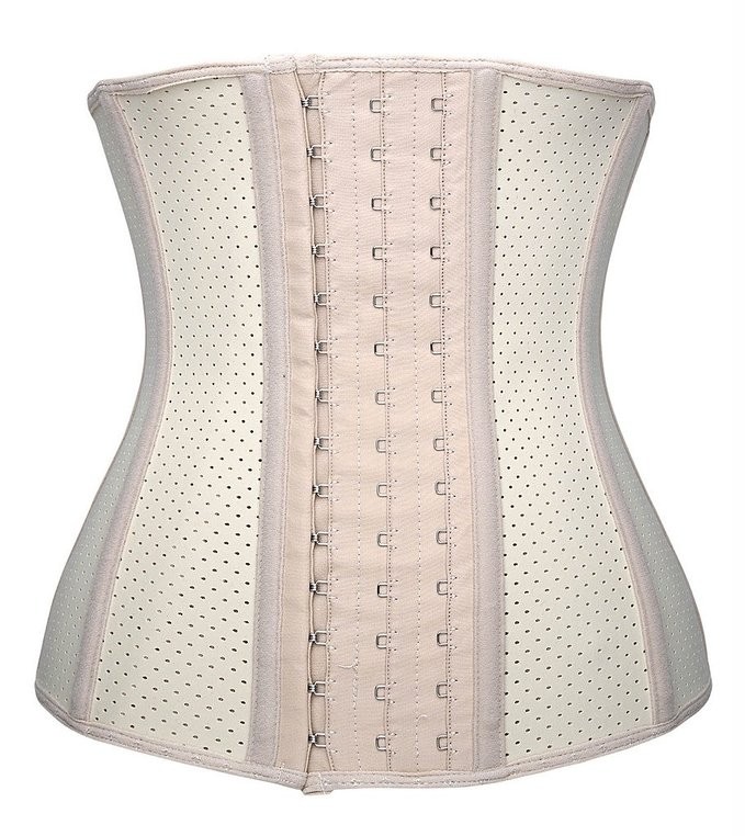 Plus-Size Women's Underbust Latex Corset - 30cm Waist Shaper with Steel Boning for Comfort
