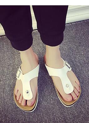 Beach Shoes Flip Flops Summer Cork Slipper Woman Flat Sandals Antiskid Slippers Beach Casual Cool Slipper 2pcs/pair OOA1674