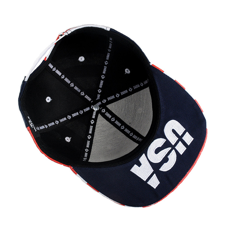 Unisex American Flag Printing Baseball Cap Flat Striped Brim Caps Stars Hip hop Gorras Hat Snapback Hats For Women And Men