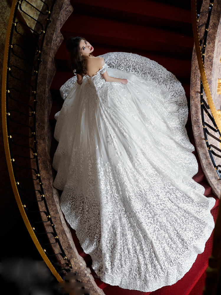 Gorgeous V-neck Off-Shoulder Wedding Gowns Appliqued Organza Sexy Backless Bridal Dresses 2017 Custom Made Charming Princess Wedding Dresses