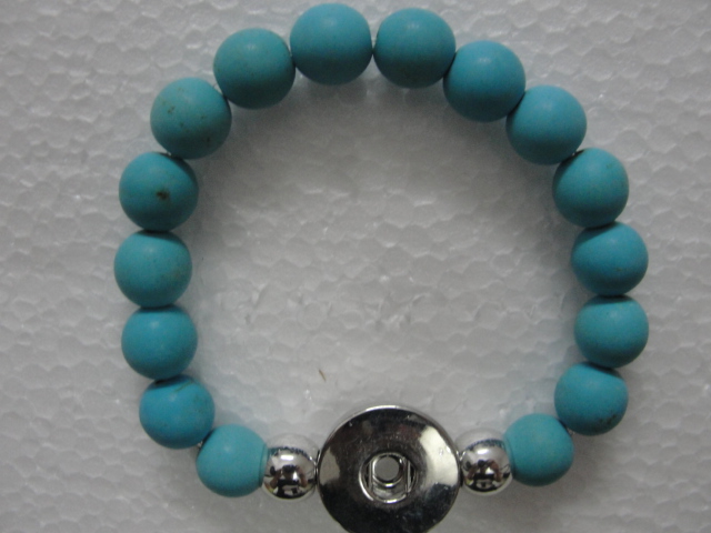 2017 hot sales 20cm NOOSA chunks snap button jewelry turquoise Noosa Bracelet Snap buttons 10pcs/lot Drop shipping