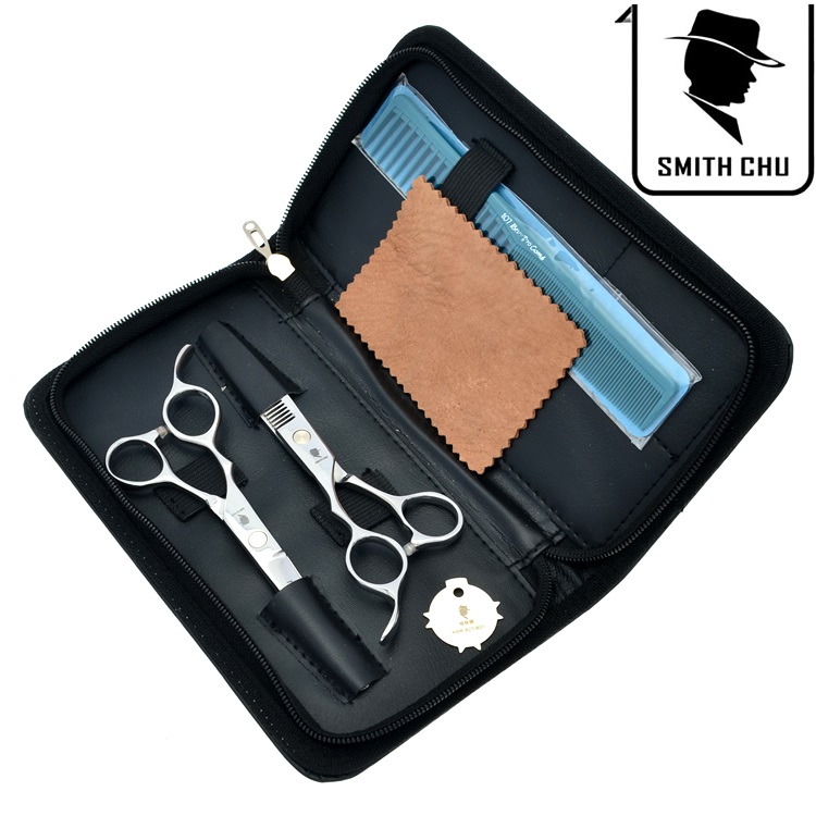 6.0Inch Smith Chu Left handed Professional Hair Scissors Cutting & Thinning Shears Salon Razor Hairdressing Barber Set with Case, LZS0071
6.0Inch Smith Chu Left handed Professional Hair Scissors Cutting & Thinning Shears Salon Razor Hairdressing Barber Set with Case, LZS0071