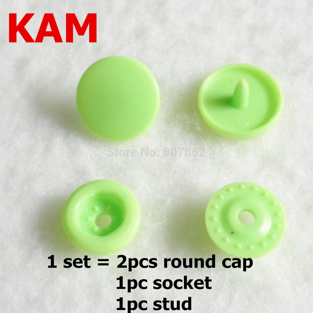 1000sets KAM T3 size 16 10.7mm Diameter Plastic Resin Snaps Buttons Diapper Nappy Fasteners