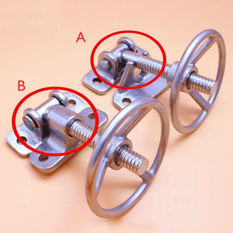 wheel style Stainless steel steam box door handle oven lock cold store handwheel seafood cabinet knob hinge kitchen cookware repair part