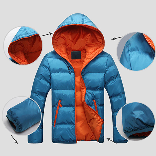 Wholesale- Men Winter Warm Down Jacket Casual Long Sleeve Padded Hooded Zipper Coat, Sky blue
Wholesale- Men Winter Warm Down Jacket Casual Long Sleeve Padded Hooded Zipper Coat, Sky blue