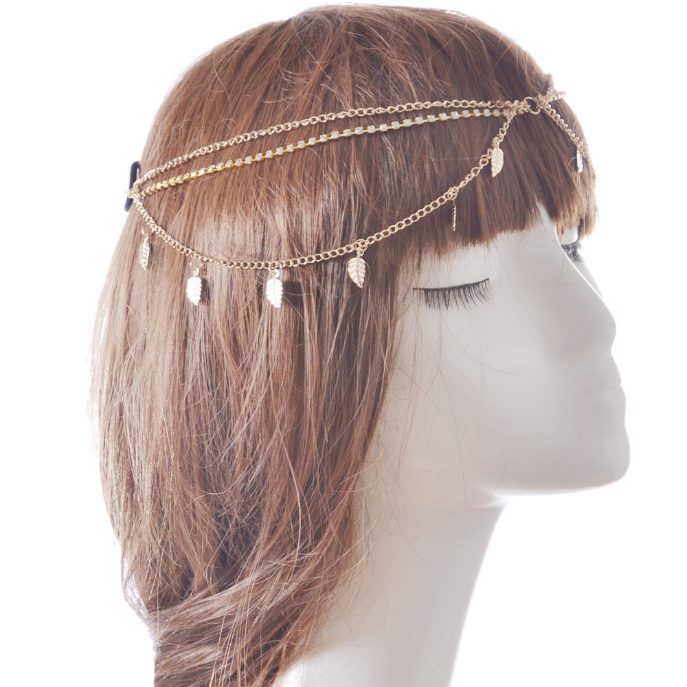 Fashion Gold Leaf Jewelry Bridal Headbands For Bride Bridal Wedding Hair Headpieces Wedding Headpieces Accessories for Women Cheap