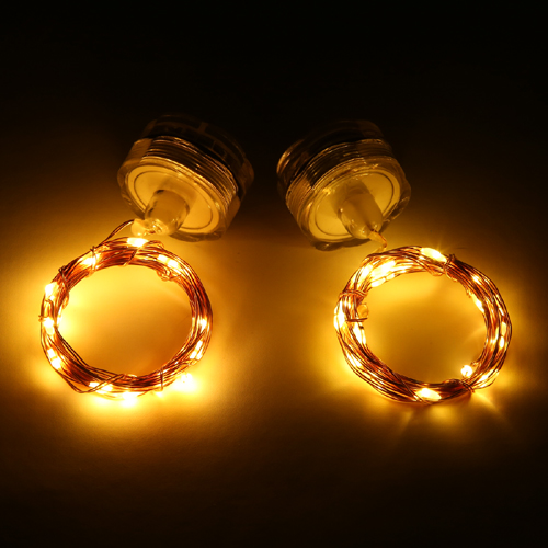 Magicnight Submersible Tea Lights 20 Leds Fairy String lights 7 ft Copper Wire,Set of 2 Warm White Color от DHgate WW
