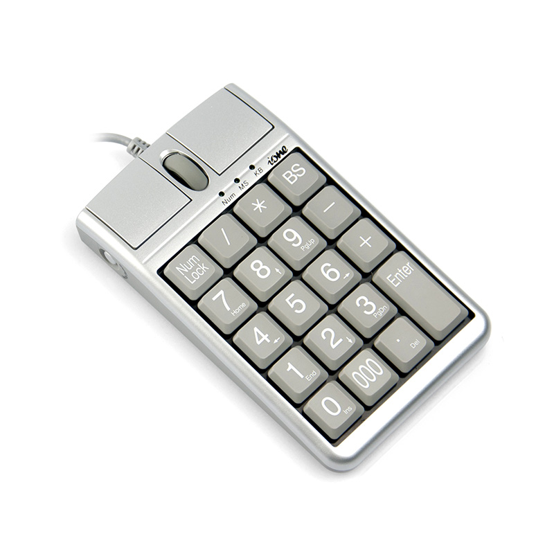 iOne Keyboard Mouse Combos 19 Numerical Keypad with Scroll Wheel for fast data entry USB keyboard mause Wireless 24G and Bluetoot
