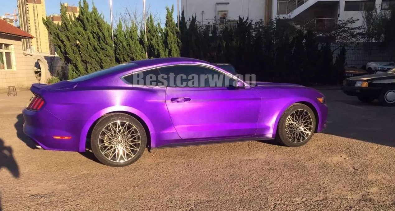 Purple Brushed matt chrome Vinyl For Car Wrap Stickers with Air bubble Free brush car wrapping styling foil coating :1.52*20M/Roll 5x66ft