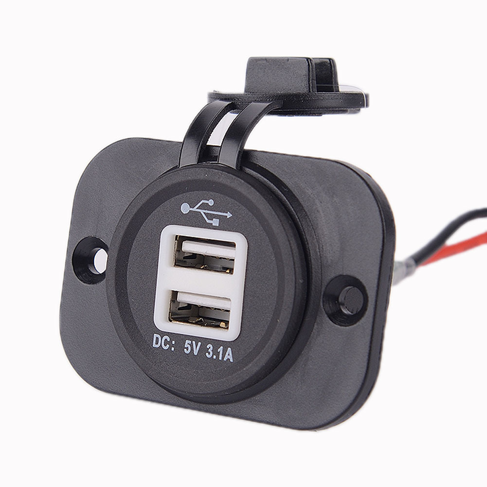 CAR Guaranteed 100% Dual 12V USB Adapter charger Car Cigarette Lighter Dual USB Socket Charger Power Adapter Free Shipping