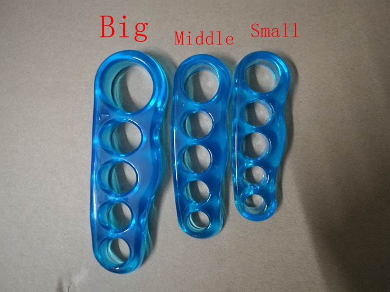 50Pairs/lot Silicone Gel Foot Fingers 5 Hole Toe Separator Thumb Valgus Protector Bunion Adjuster Hallux Valgus Guard Feet Care