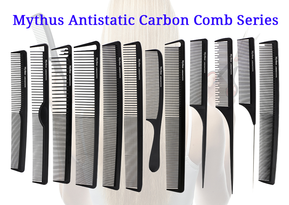 12 Pcs Mythus Series Pro Hair Combs In Different Design Salon Stylist Carbon Fibre Hairdressing Comb Set For Hair Cutting
12 Pcs Mythus Series Pro Hair Combs In Different Design Salon Stylist Carbon Fibre Hairdressing Comb Set For Hair Cutting
