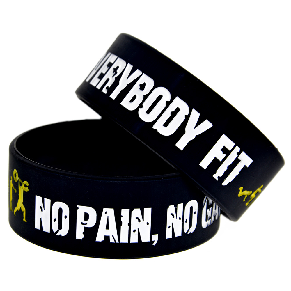 50PCS Everybody Fit Silicone Bracelet 1 Inch Wide Adult Size Debossed Motivational Logo for Promotion Gift
50PCS Everybody Fit Silicone Bracelet 1 Inch Wide Adult Size Debossed Motivational Logo for Promotion Gift