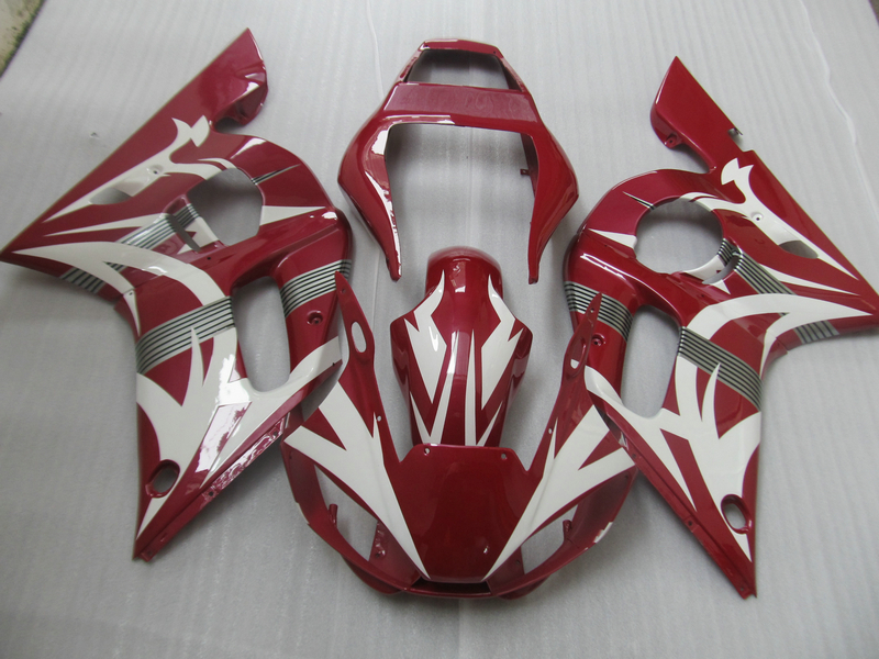 Top selling fairing kit for Yamaha YZF R6 98 99 00 01 02 wine red white fairings set YZFR6 1998-2002 OT24, Same as picture
Top selling fairing kit for Yamaha YZF R6 98 99 00 01 02 wine red white fairings set YZFR6 1998-2002 OT24, Same as picture