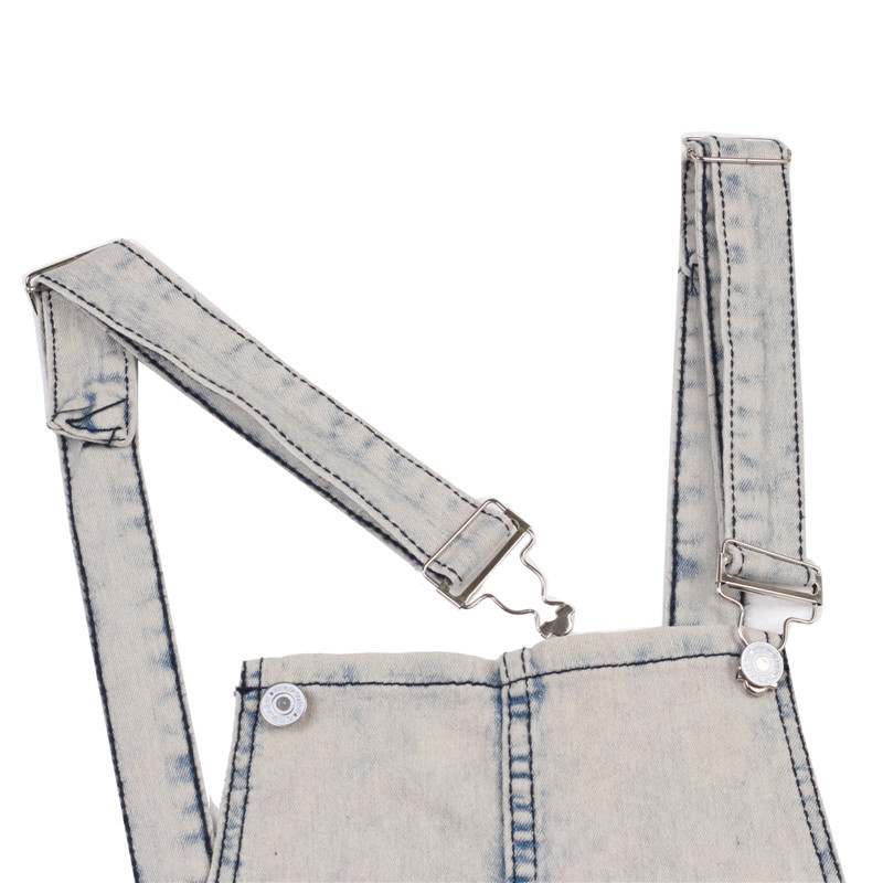 Wholesale- Women Denim Jeans BIB Pants Overalls Straps Jumpsuit Rompers Sexy Casual Spring Autumn Skinny Pants Pockets Jeans Coverall Long