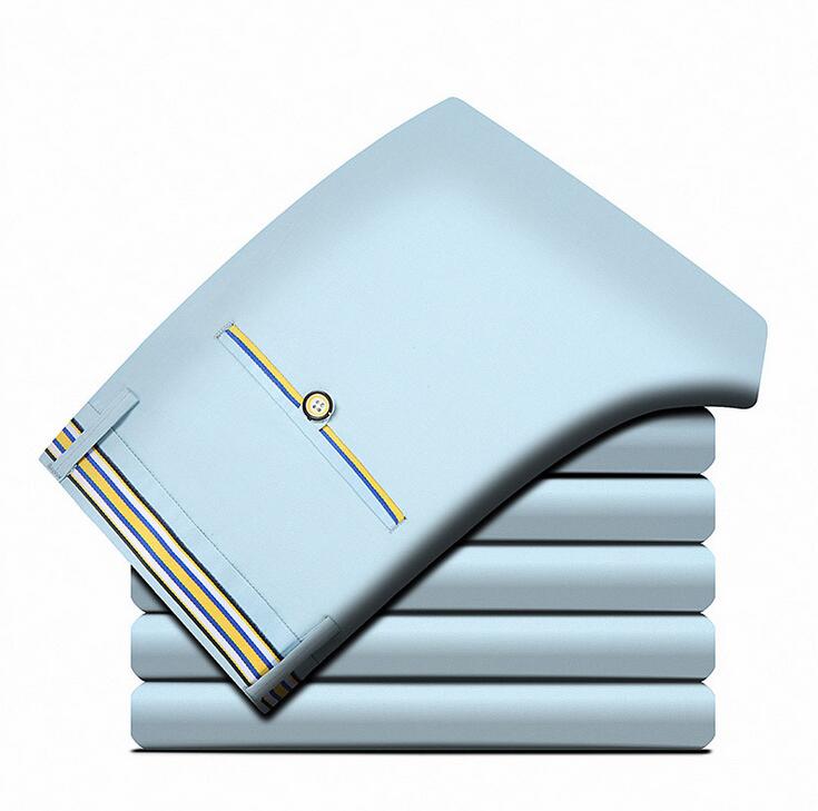 sale Spring and summer Men's Pants satin stretch casual straight young business men trousers PM027 Mens Pant