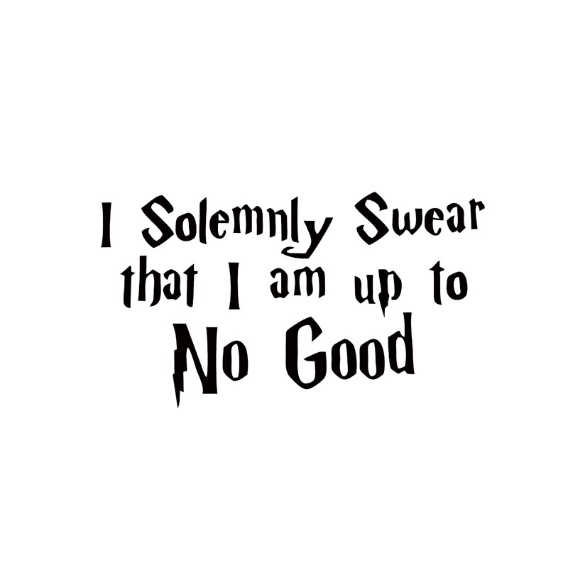 2017 Hot Sale I Solemnly Swear That I Am Up To No Good Decal Car Vinyl Graphics Creative Decals Car Stying Jdm, Color
2017 Hot Sale I Solemnly Swear That I Am Up To No Good Decal Car Vinyl Graphics Creative Decals Car Stying Jdm, Color