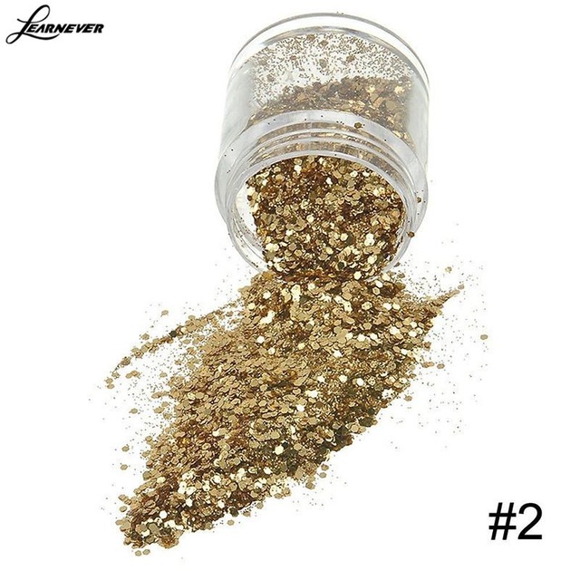 10ml Fashion Nail Powder Glitter Nail Art Champagne Gold Brown Nail Art Glitter Powder Sequins Powder Decoration Pigment