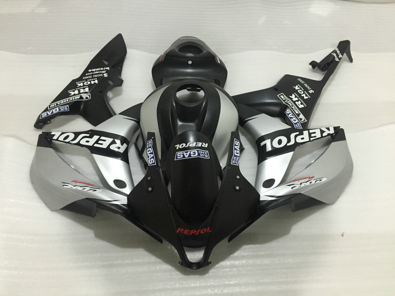 100% injection molded fairing kit for Honda CBR600RR 07 08 silver black fairings set CBR600RR 2007 2008 OT22, Same as picture
100% injection molded fairing kit for Honda CBR600RR 07 08 silver black fairings set CBR600RR 2007 2008 OT22, Same as picture