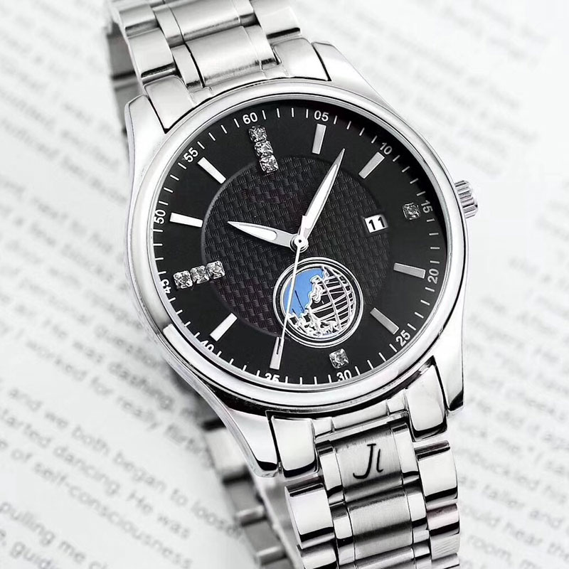 Business Luxury mens watches 40mm dial Fashion men watch Stainless Steel band auto date male casual quartz wristwatches for man male Valentine Gift relogios, Black
Business Luxury mens watches 40mm dial Fashion men watch Stainless Steel band auto date male casual quartz wristwatches for man male Valentine Gift relogios, Black