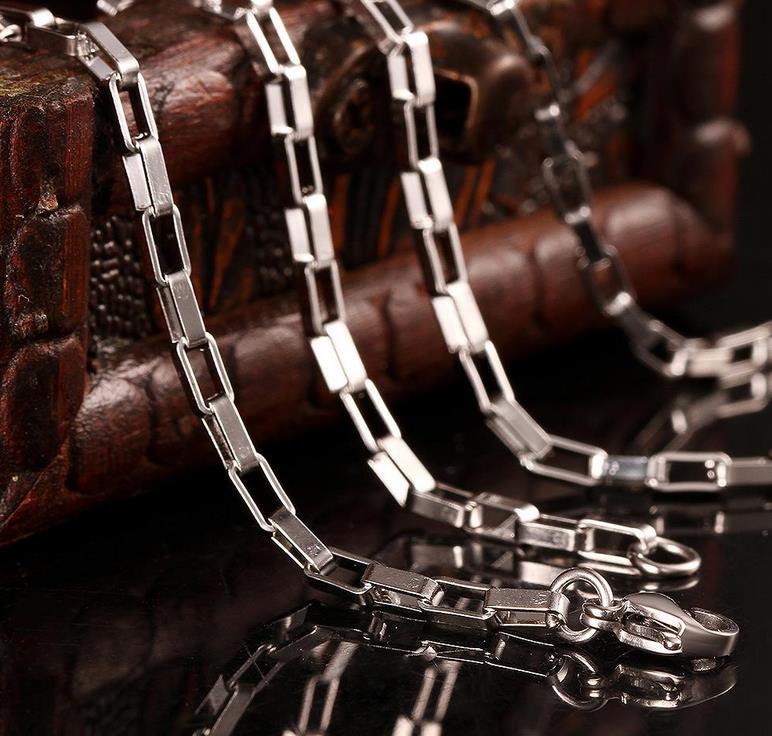 Necklaces High Quality 316L Stainless Steel 45cm 50cm 55cm 60cm Figaro Chains Necklaces Stainless Steel Never fade necklaces jewelry