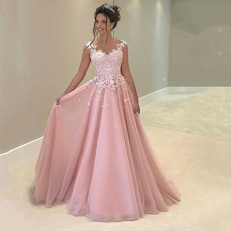 Custom Made A-line Tulle Lace Pink Elegant Fashion Long Evening Dresses Evening Party Dress Arabic Evening Gowns Dresses, Gray
Custom Made A-line Tulle Lace Pink Elegant Fashion Long Evening Dresses Evening Party Dress Arabic Evening Gowns Dresses, Gray