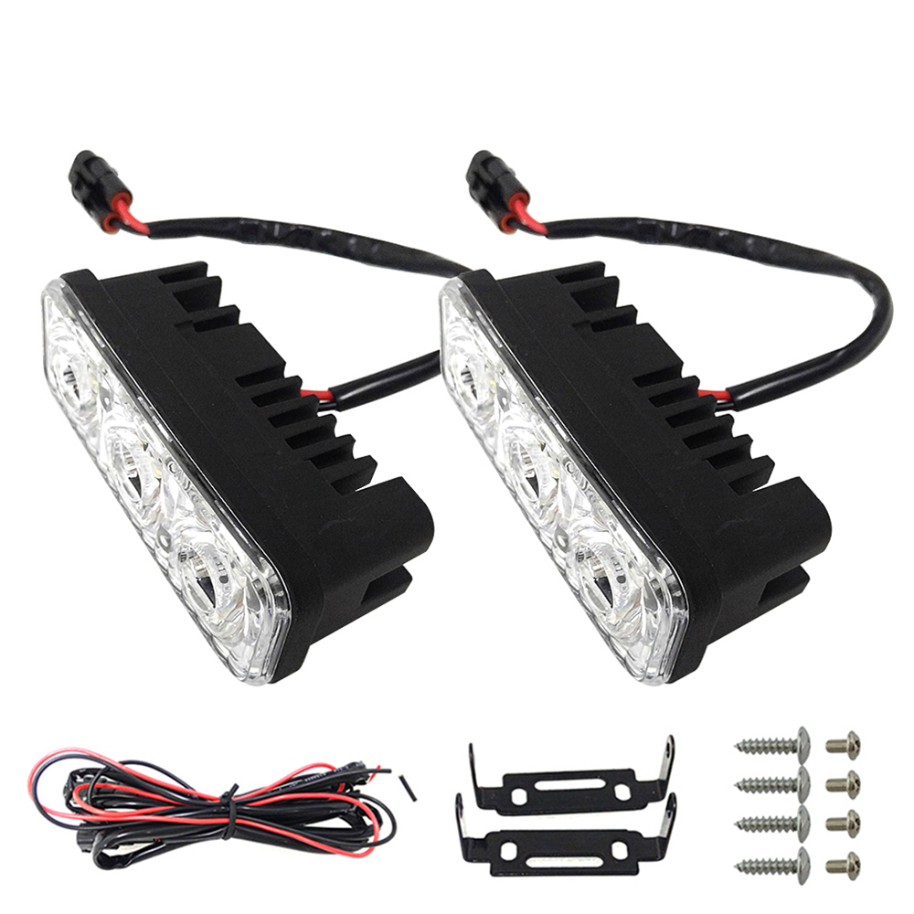 Waterproof Car High Power Aluminum LED Daytime Running Lights with Lens DC12V Super White 6000K DRL Fog Lamps, Black
Waterproof Car High Power Aluminum LED Daytime Running Lights with Lens DC12V Super White 6000K DRL Fog Lamps, Black