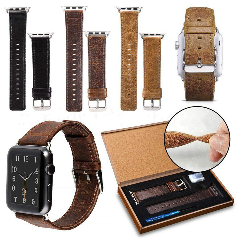 Crazy Horse Pattern Genuine Leather Watchband For Apple Watch 42mm 38mm Smartwatch Strap For iwatch Series 5 4 3 2 1 Belt Bracelet
Crazy Horse Pattern Genuine Leather Watchband For Apple Watch 42mm 38mm Smartwatch Strap For iwatch Series 5 4 3 2 1 Belt Bracelet