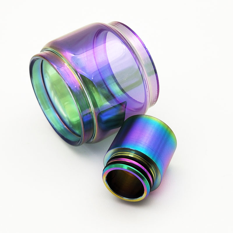 Colorful Rainbow Replacement Epoxy Expansion Glass Tube With 810 Metal Drip Tip For TFV12 prince TFV8 big baby RBA X-Baby Tank Free shiping
Colorful Rainbow Replacement Epoxy Expansion Glass Tube With 810 Metal Drip Tip For TFV12 prince TFV8 big baby RBA X-Baby Tank Free shiping