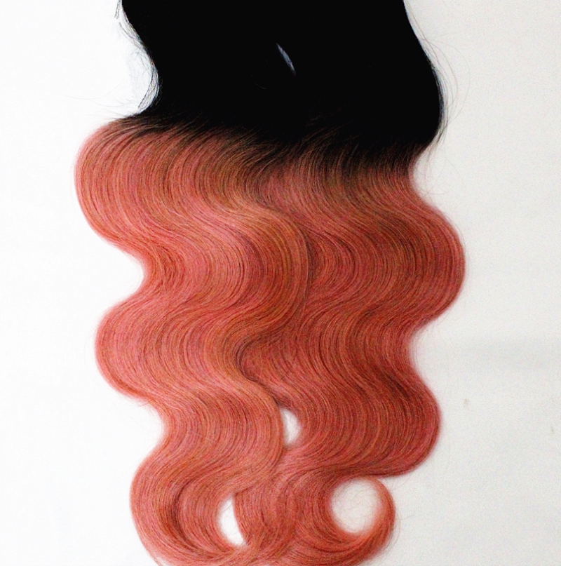 Body Wave 4 Bundles Brazilian Unprocessed Ombre 1B/Grey Green Light Red Purple 4pieces/lot Hair Extensions Weaves Bundles