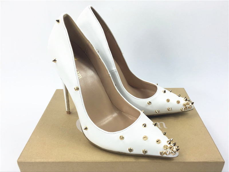 2018 red sloe women pumps high heel shoes rivet pointed toe fine heel lady wedding shoes bottom for the red fashion party +logo+box, Black
2018 red sloe women pumps high heel shoes rivet pointed toe fine heel lady wedding shoes bottom for the red fashion party +logo+box, Black
