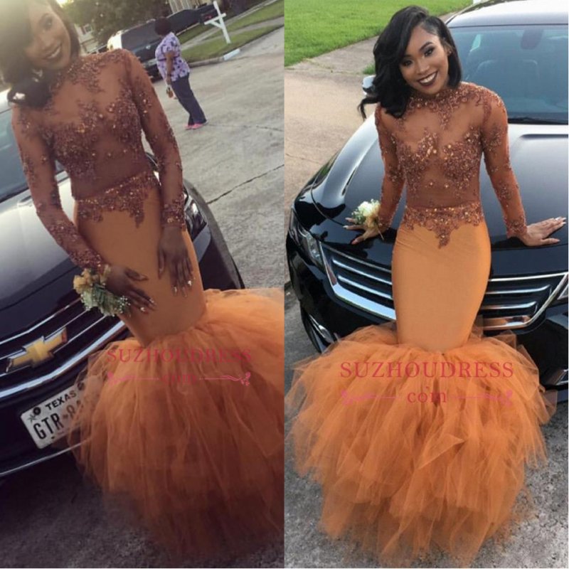 2022 African Long Sleeve Tiered Skirts Prom Dresses High Neck Sheer See through Lace Applique Top Beaded Plus Size Evening Gowns BA8084, Fuchsia
2022 African Long Sleeve Tiered Skirts Prom Dresses High Neck Sheer See through Lace Applique Top Beaded Plus Size Evening Gowns BA8084, Fuchsia