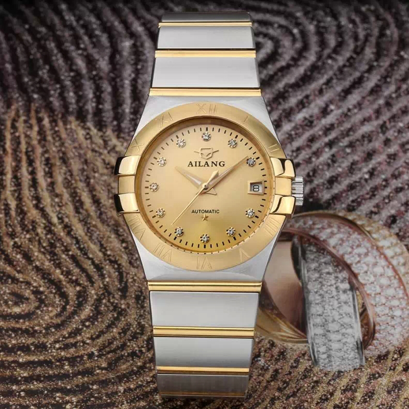 AILANG automatic steel watch business men's men's 100 meters waterproof watch Relogio Hotel masculino, White shell flour
AILANG automatic steel watch business men's men's 100 meters waterproof watch Relogio Hotel masculino, White shell flour