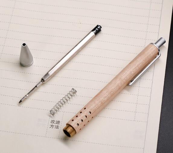 Eco friendly bamboo pen promotional wood ballpoint pen metal clip fashion gift high quality business