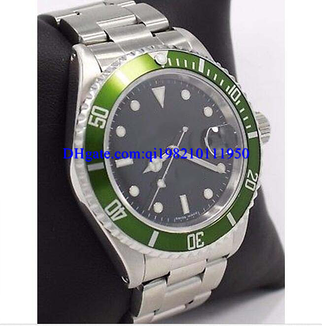 Christmas Gift mens watches 16610 black dial Green Bezel Men's Watch MINT CONDITION 40mm Mechanical Automatic 40mm
Christmas Gift mens watches 16610 black dial Green Bezel Men's Watch MINT CONDITION 40mm Mechanical Automatic 40mm