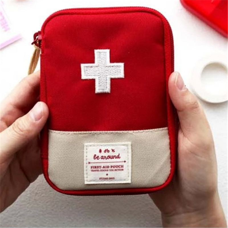 

Portable Outdoor Travel First Aid kit Medicine bag Home Small Medical box Emergency Survival Pill Case R3 free shipping