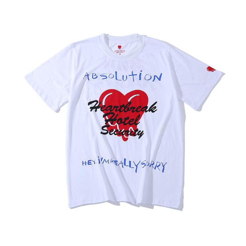 New Summer T Shirt For Men Casual Cotton Short Sleeve 3D Heart Print Hip Hop Male T Shirt, White
New Summer T Shirt For Men Casual Cotton Short Sleeve 3D Heart Print Hip Hop Male T Shirt, White