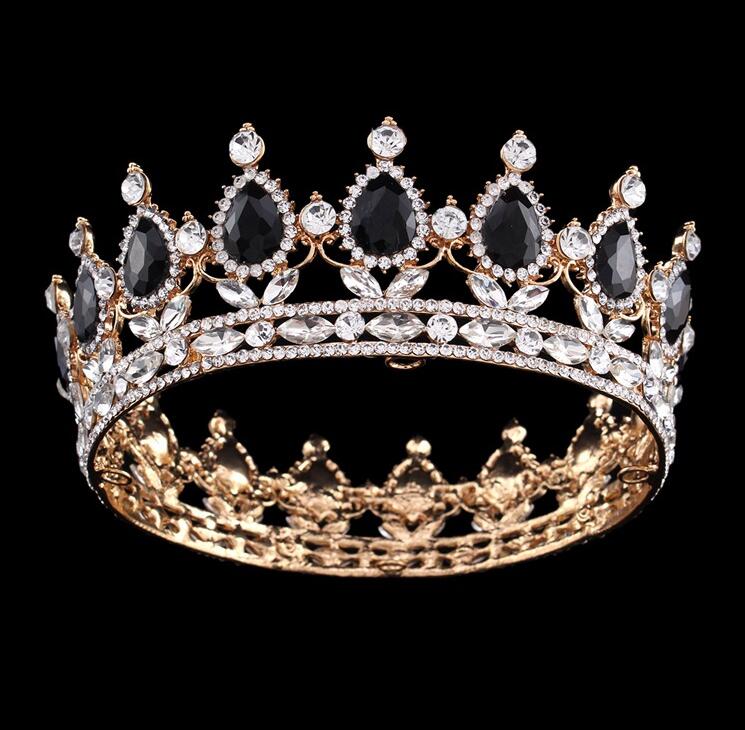 Bridal Crowns Rhinestone Crystals Wedding Crowns Crystal Crowns Hair Accessories Party Tiaras Baroque chic Sweet 16 Full Round 11 colors