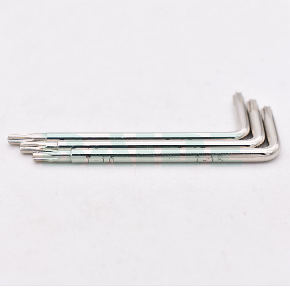 3.5mm Torx T10 T15 Dual-Purpose L Wrench Key 45# Steel Screwdriver Wholesale 500pcs/lot